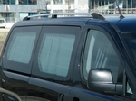 Рейлинги на крышу серебристые с алюминиевыми ножками Omsa Line Hyundai Grand Starex (H-1) 2007-2019