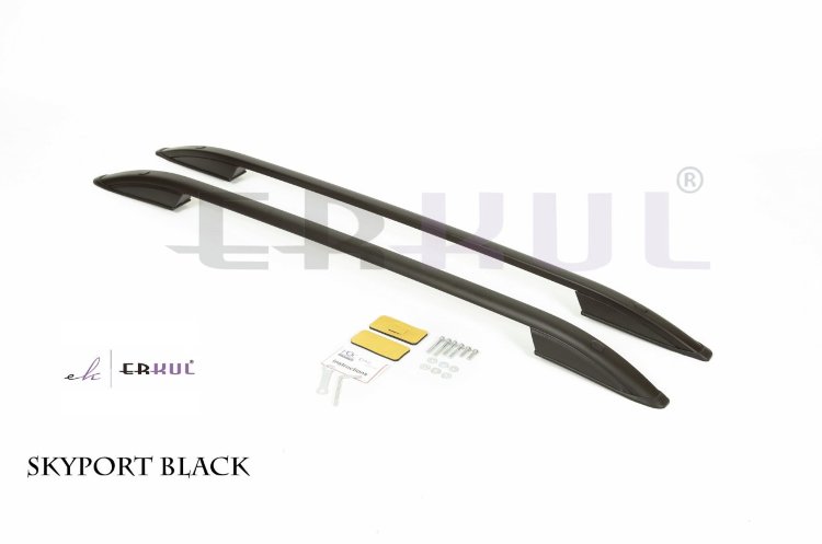 Рейлинги продольные на крышу черные Skyport Erkul Volkswagen Touareg I 2002-2009 no.2835