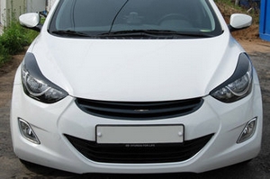 Решетка радиатора Art X (под карбон) Hyundai Elantra 2010-2015 ― Auto-Clover