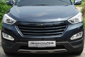 Решетка радиатора ArtX (тип А) Hyundai Santa Fe 2012-2018 ― Auto-Clover