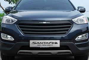 Решетка радиатора ArtX (тип B) Hyundai Santa Fe 2012-2018 ― Auto-Clover