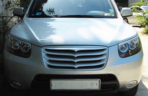 Решетка радиатора ArtX Hyundai Santa Fe 2006-2009 ― Auto-Clover
