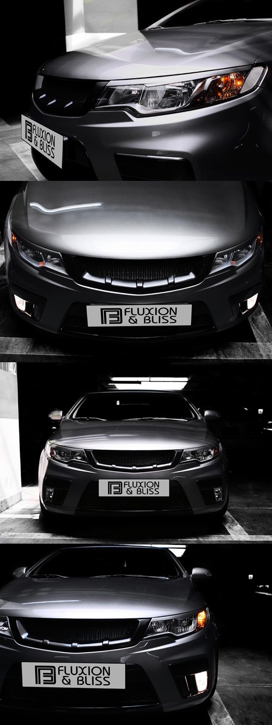 Решетка радиатора Fluxion & Bliss (неокрашено) KIA Cerato 2009-2012 no.16000
