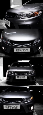 Решетка радиатора Fluxion &amp; Bliss (неокрашено) KIA Cerato 2009-2012