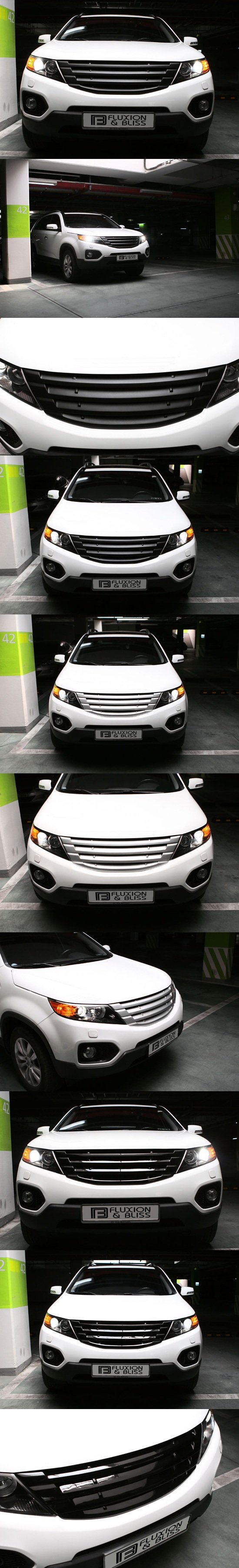 Решетка радиатора Fluxion & Bliss (окрашено) KIA Sorento 2009-2012 0985