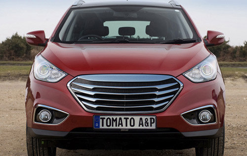 Решетка радиатора хромированная Tomato Hyundai ix35 2009-2015 no.17566