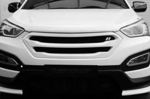 Решетка радиатора Roadruns (неокрашено) Hyundai Santa Fe 2012-2018 ― Auto-Clover