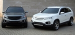 Решетка радиатора RoadRuns (окрашено) KIA Sorento 2009-2012