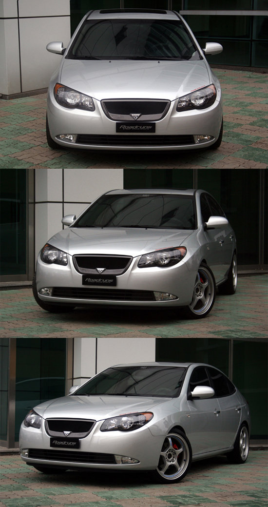 Решетка радиатора RoadRuns (окрашено) Hyundai Elantra 2006-2010 0205