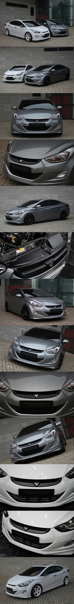 Решетка радиатора RoadRuns (окрашено) Hyundai Elantra 2010-2015