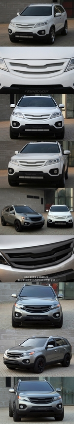 Решетка радиатора RoadRuns (окрашено) KIA Sorento 2009-2012