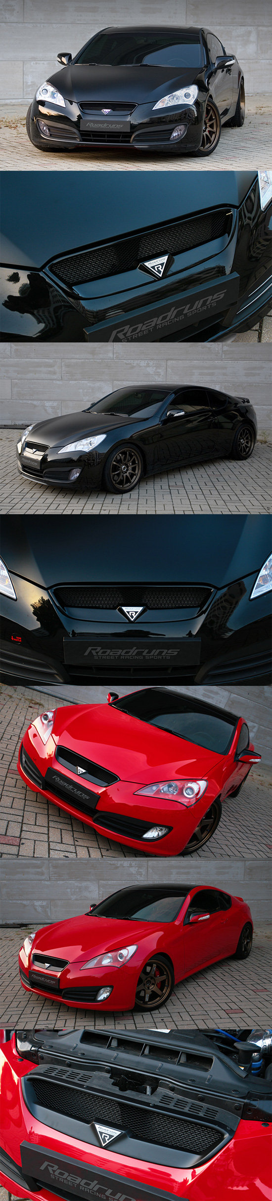 Решетка радиатора RoadRuns (окрашено) Hyundai Genesis Coupe 2009-2012 0843
