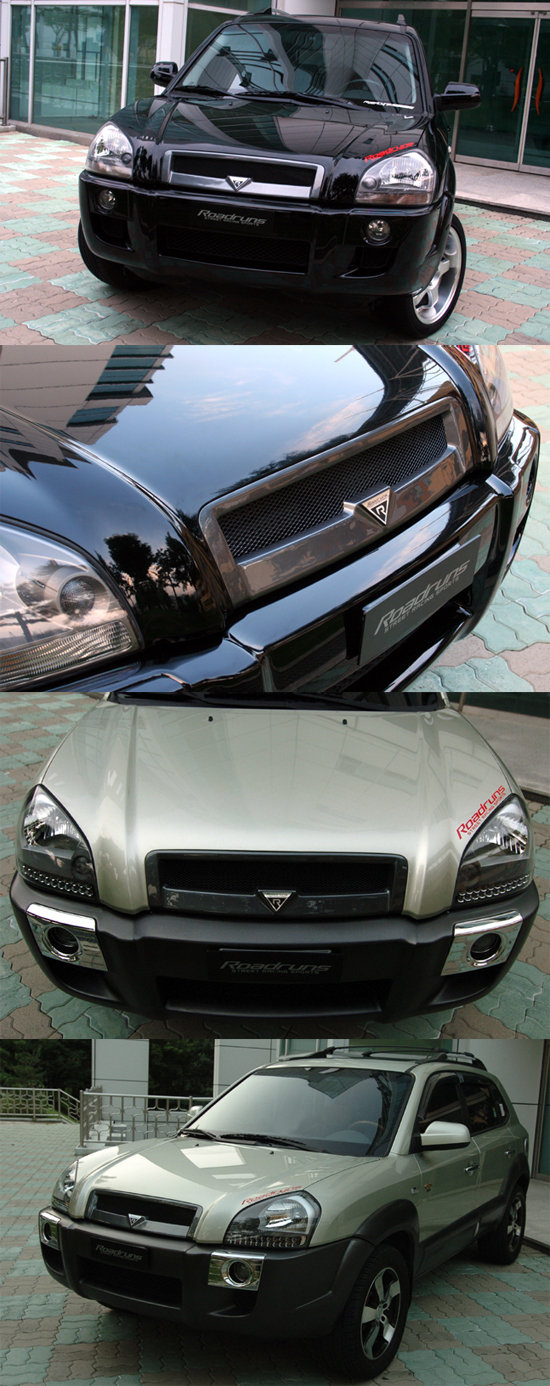 Решетка радиатора RoadRuns (окрашено) Hyundai Tucson 2004-2009 0325