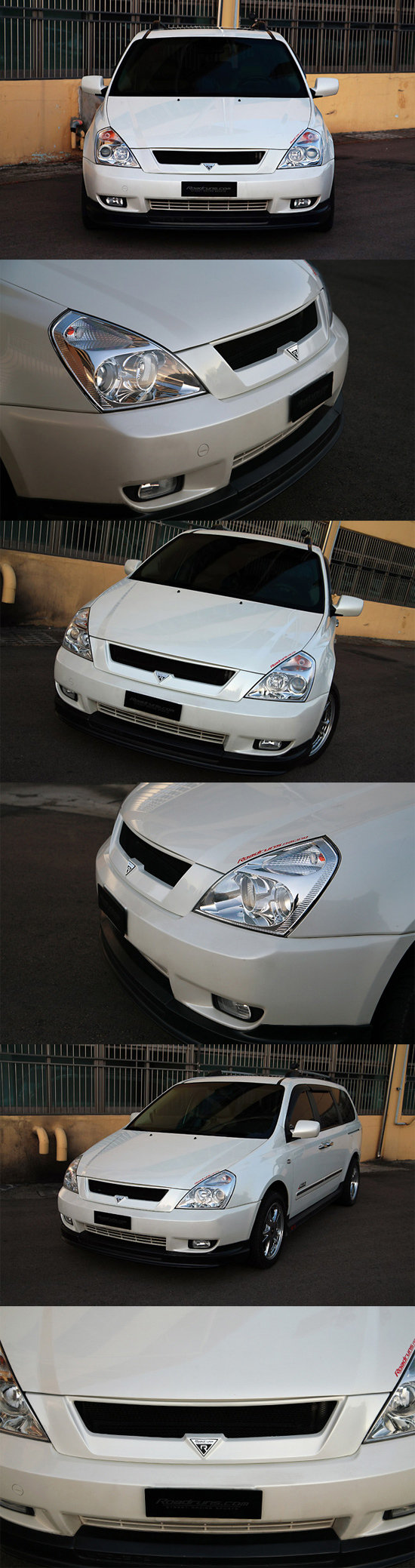Решетка радиатора RoadRuns (окрашено) KIA Carnival 2006-2014 0855