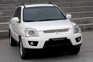 Решетка радиатора RoadRuns (окрашено) KIA Sportage 2004-2009 ― Auto-Clover