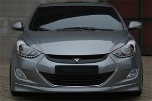 Решетка радиатора RoadRuns (окрашено) Hyundai Elantra 2010-2015 ― Auto-Clover