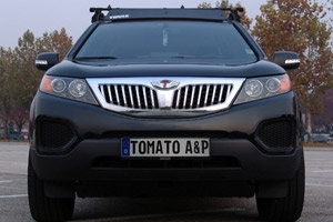 Решетка радиатора Tomato (хромированная) KIA Sorento 2009-2012 ― Auto-Clover