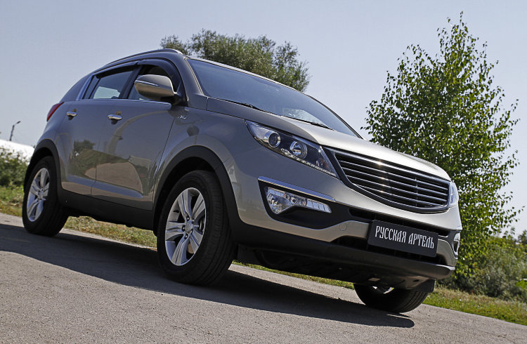 Решетка радиатора (вариант 2) Русская Артель KIA Sportage 2010-2015 no.780