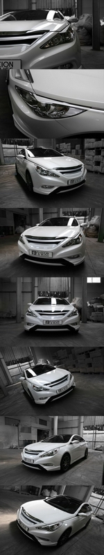 Решетка радиатора (вер.1) Fluxion &amp; Bliss Hyundai Sonata 2009-2014