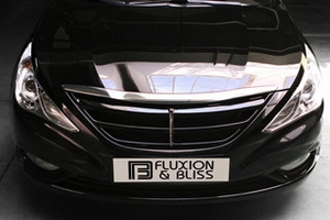 Решетка радиатора (вер.2) Fluxion &amp; Bliss (неокрашено) Hyundai Sonata 2009-2014 ― Auto-Clover
