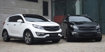 Решетка радиатора (версия 1) RoadRuns (окрашено) KIA Sportage 2010-2015