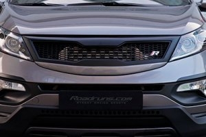 Решетка радиатора (версия 2, стальная решетка) RoadRuns (окрашено) KIA Sportage 2010-2015 ― Auto-Clover