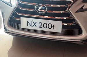 Решетка в передний бампер алюминиевая OEM-Tuning Lexus NX 2014-2019 ― Auto-Clover
