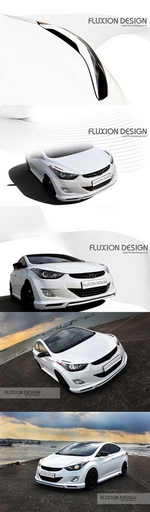 Реснички на фары Fluxion &amp; Bliss Hyundai Elantra 2010-2015