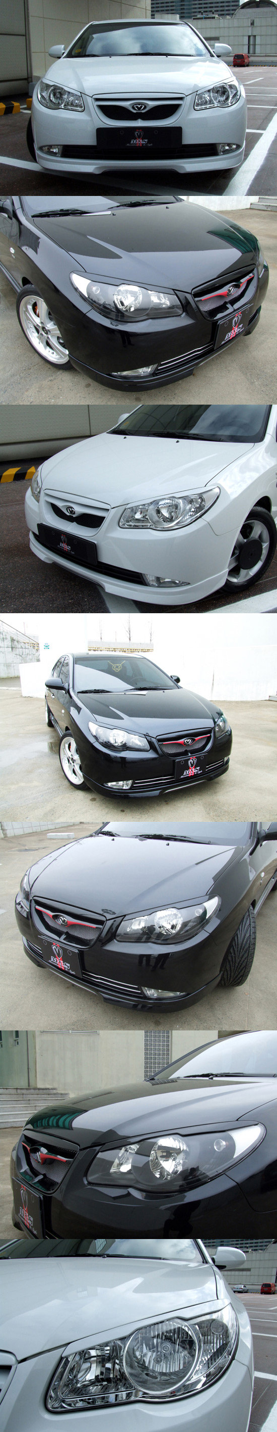 Реснички на фары M&S Hyundai Elantra 2006-2010 no.17780