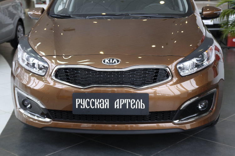 Реснички на фары Русская Артель KIA Ceed 2012-2018 no.824
