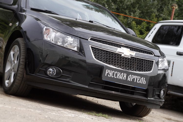 Реснички на фары (вариант 1) Русская Артель Chevrolet Cruze 2008-2016 no.754