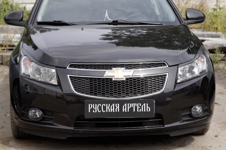 Реснички на фары (вариант 1) Русская Артель Chevrolet Cruze 2008-2016 no.754