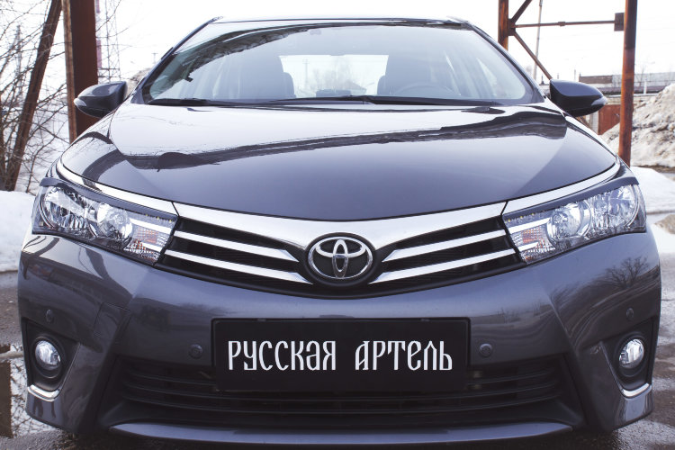Реснички на передние фары Русская Артель Toyota Corolla 2013-2019 no.120