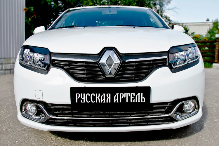 Реснички на передние фары Русская Артель Renault Sandero 2012-2019 no.173