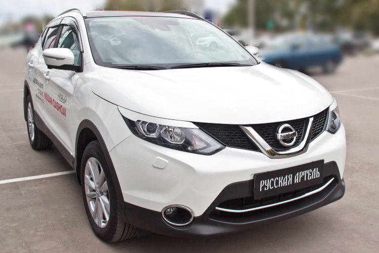 Реснички на передние фары Русская Артель Nissan Qashqai 2014-2019 no.18528