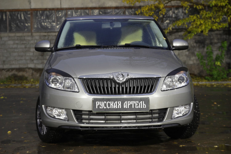 Реснички на передние фары Русская Артель Skoda Fabia 2007-2014 no.18379