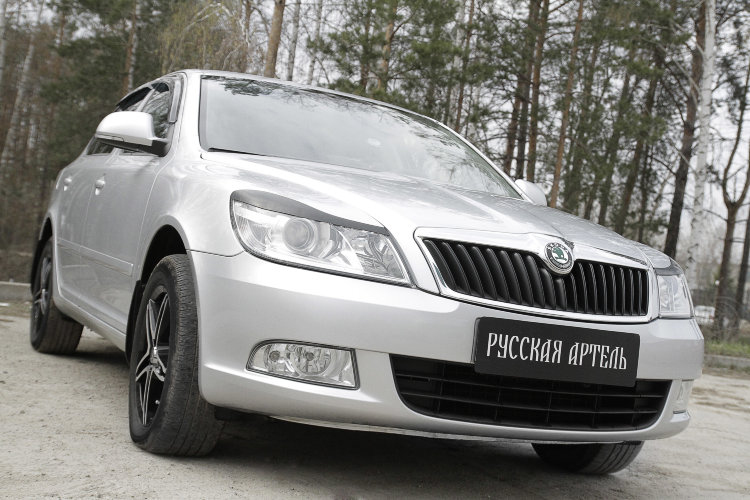 Реснички на передние фары Русская Артель Skoda Octavia II 2005-2013 no.18372