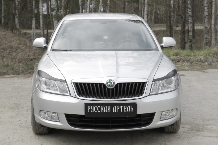 Реснички на передние фары Русская Артель Skoda Octavia II 2005-2013 no.18372