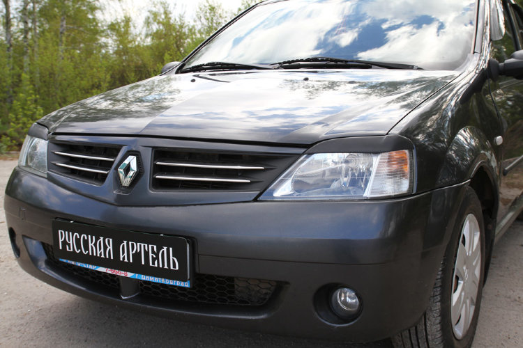 Реснички на передние фары Русская Артель Renault Logan 2004-2012 no.208