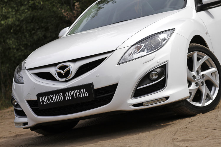 Реснички на передние фары Русская Артель Mazda 6 II 2008-2012 no.547