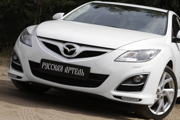 Реснички на передние фары Русская Артель Mazda 6 II 2008-2012 no.547