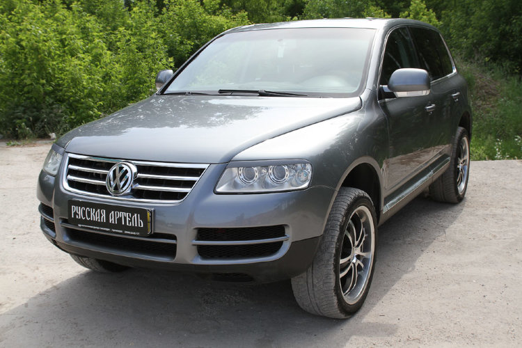 Реснички на передние фары Русская Артель Volkswagen Touareg I 2002-2009 no.580