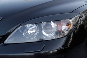 Реснички на передние фары (вариант 1) Русская Артель Mazda 3 I 2003-2008 ― Auto-Clover