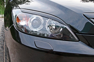 Реснички на передние фары (вариант 2) Русская Артель Mazda 3 I 2003-2008 ― Auto-Clover