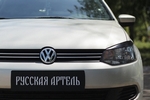 Реснички на передние фары (вариант 2) Русская Артель Volkswagen Polo V 2009-2019