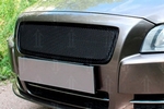 Сетка защитная 3D в решетку радиатора Premium черный Strelka Volvo S80 2006-2019
