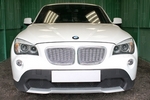 Сетка защитная 3D в решетку радиатора Premium хром Strelka BMW X1 (E84) 2009-2015