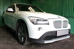 Сетка защитная 3D в решетку радиатора Premium хром Strelka BMW X1 (E84) 2009-2015