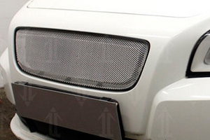 Сетка защитная 3D в решетку радиатора Standart хром Strelka Volvo S40 2004-2012 ― Auto-Clover