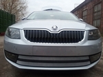 Сетка защитная в бампер (2 элемента) Standart хром Strelka Skoda Octavia III 2013-2019
